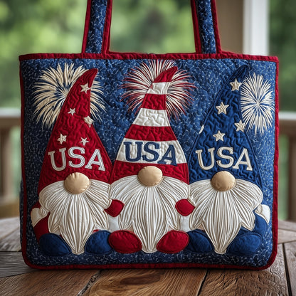 Usa Patriot Gnome Tote Bag