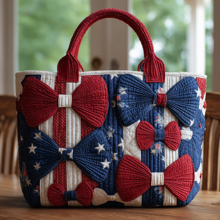 Red White Blue Bows Tote Bag