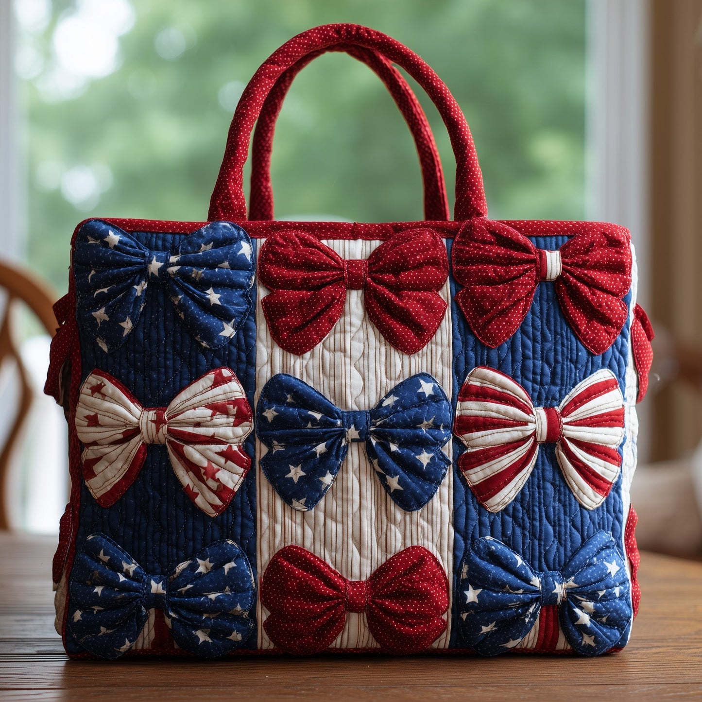 The American Bow Quilted Tote