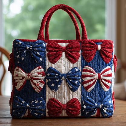 The American Bow Quilted Tote