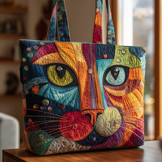Everyday Face Quilted Tote Bag