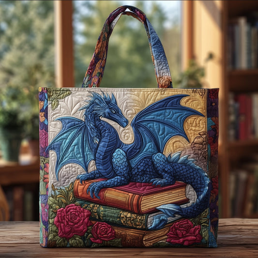 Everyday Library Dragon Quilted Tote