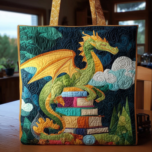 Everyday Dragon Charm Quilted Tote