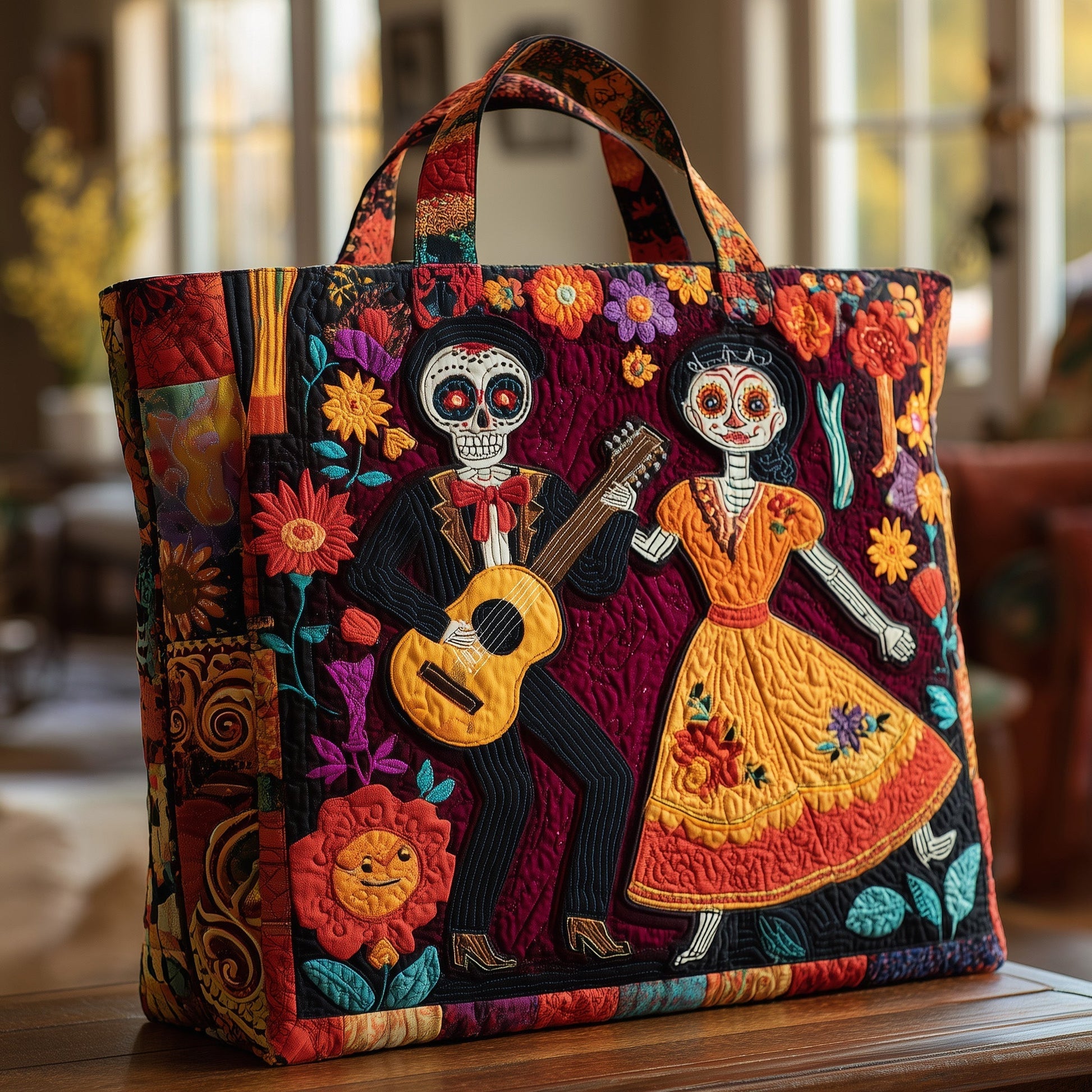 Day Of Dead Skeletons Tote Bag