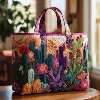 Colorful Cactus Garden Tote Bag
