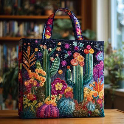 Everyday Midnight Cactus Tote Bag
