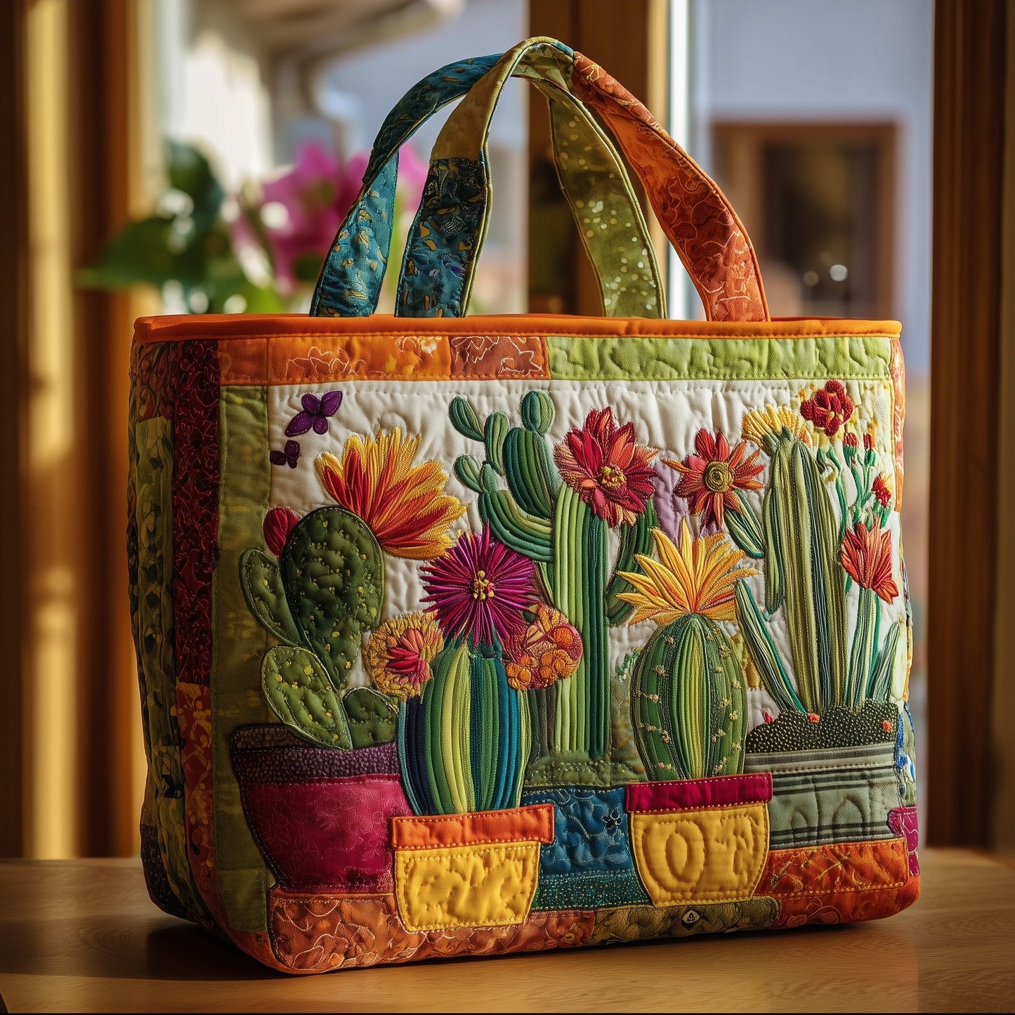 Everyday Blooming Cactus Tote Bag