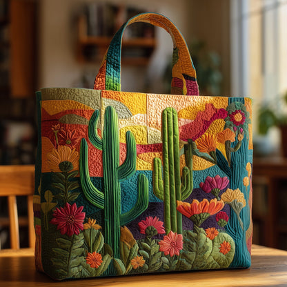 The Cactus Garden Quilted Tote 5074