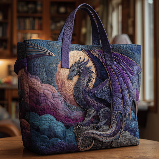 Everyday Mystery Dragon Quilted Tote