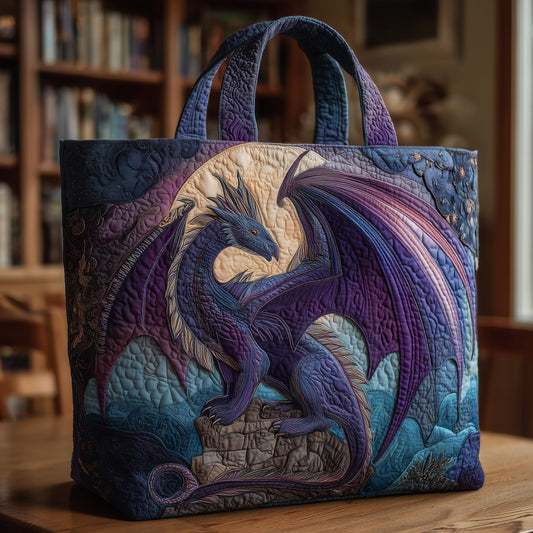 Mystical Dragon Artwork Quilted Tote
