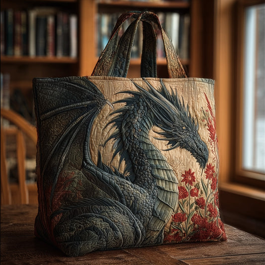 Everyday Rustic Dragon Quilted Tote
