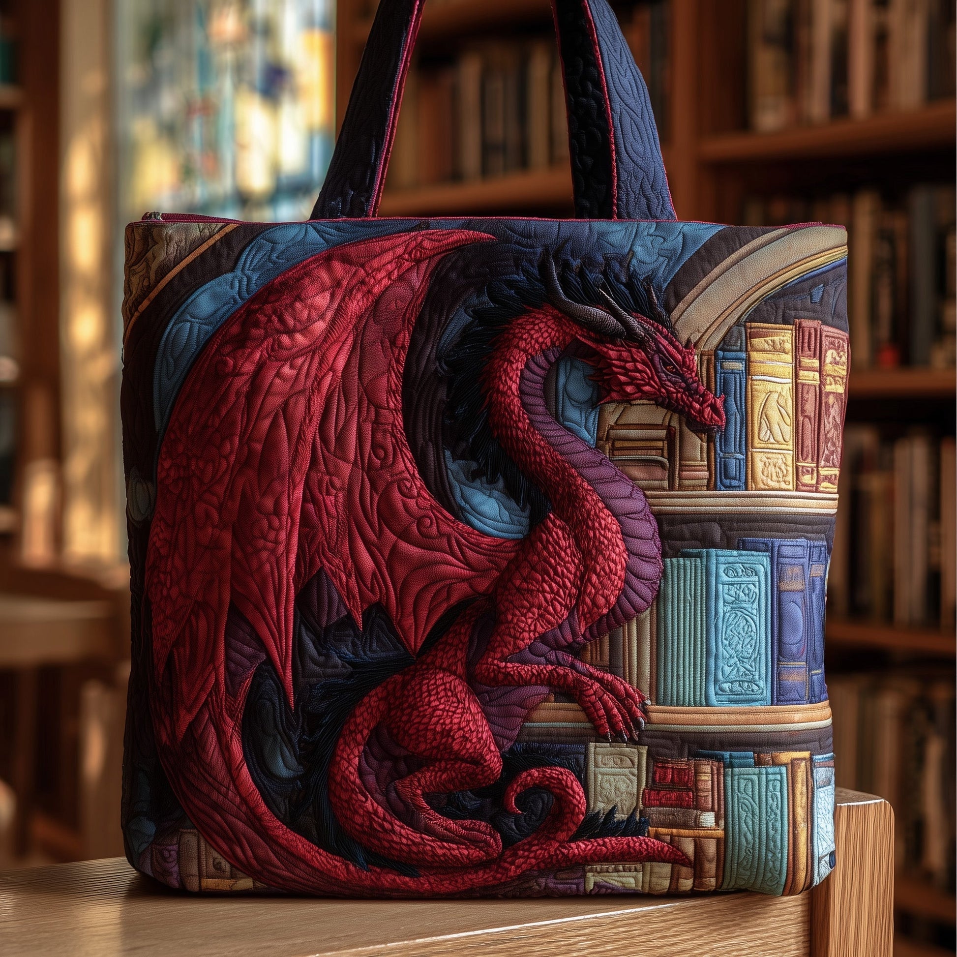The Dragon Guardian Quilted Tote 5187