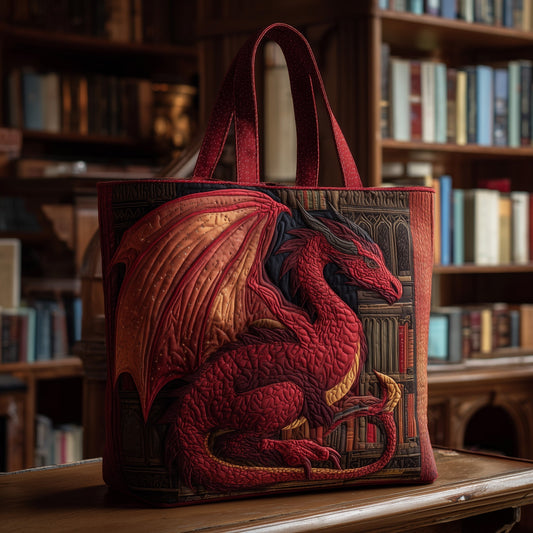 The Dragon Guardian Quilted Tote 5188