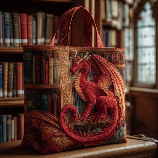 The Dragon Guardian Quilted Tote 5189