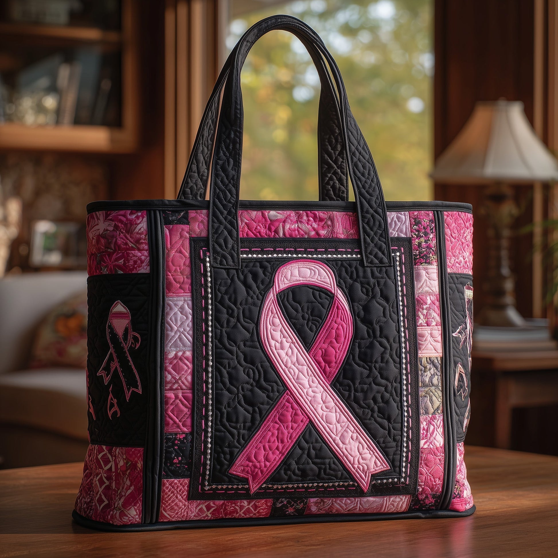 Pink Ribbon Awareness Tote Bag