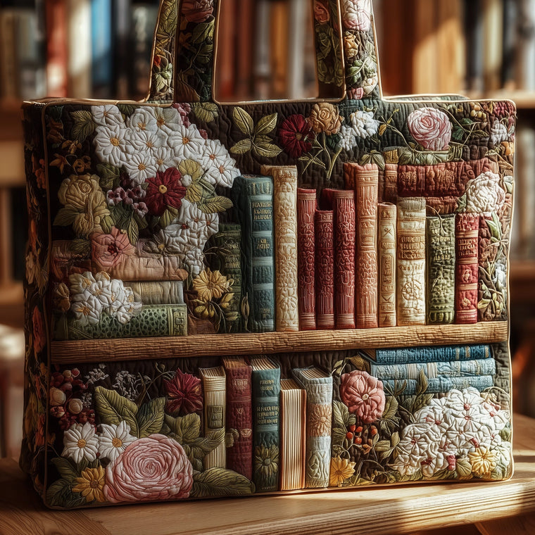 Everyday Vintage Bookish Quilted Tote