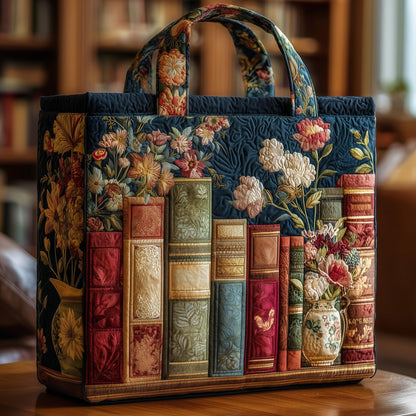 The Vintage Book Lover Quilted Tote 5209