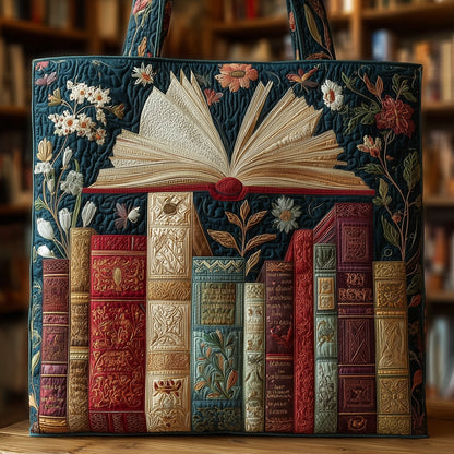 The Vintage Bookworm Quilted Tote