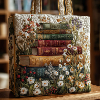 Everyday Vintage Bookworm Quilted Tote