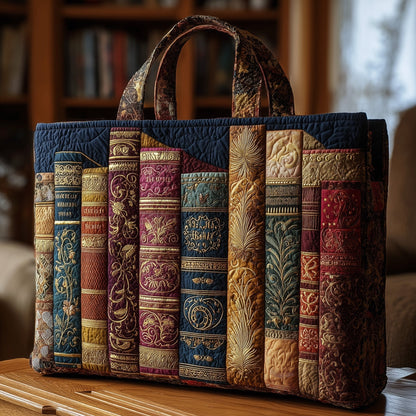 The Vintage Book Lover Quilted Tote 5218