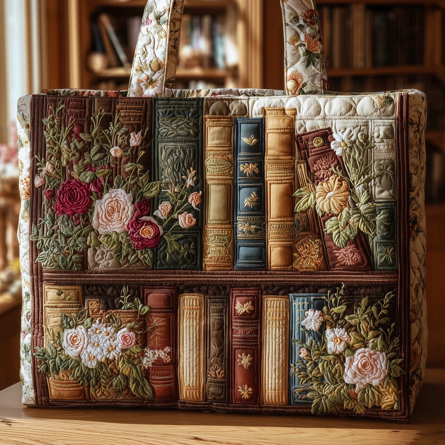 The Book Lover Quilted Tote 5221