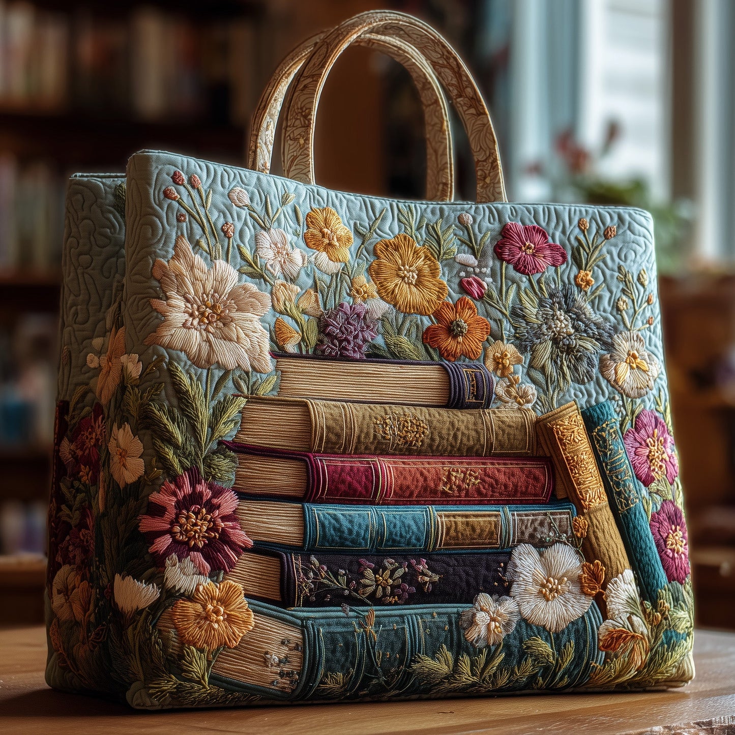 Everyday Book Haven Quilted Tote