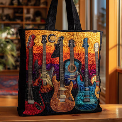 The Guitar Harmony Quilted Tote 5233