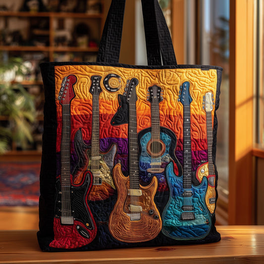 The Guitar Harmony Quilted Tote 5233