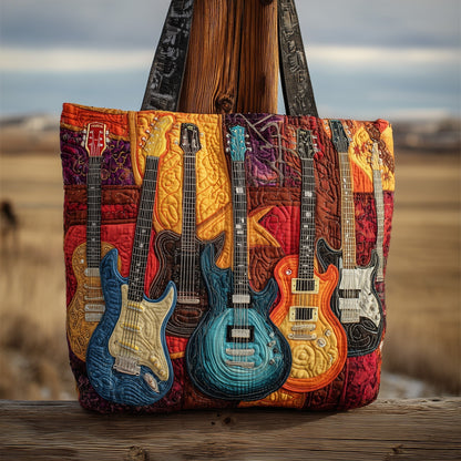 Everyday Rustic Guitar Tote Bag