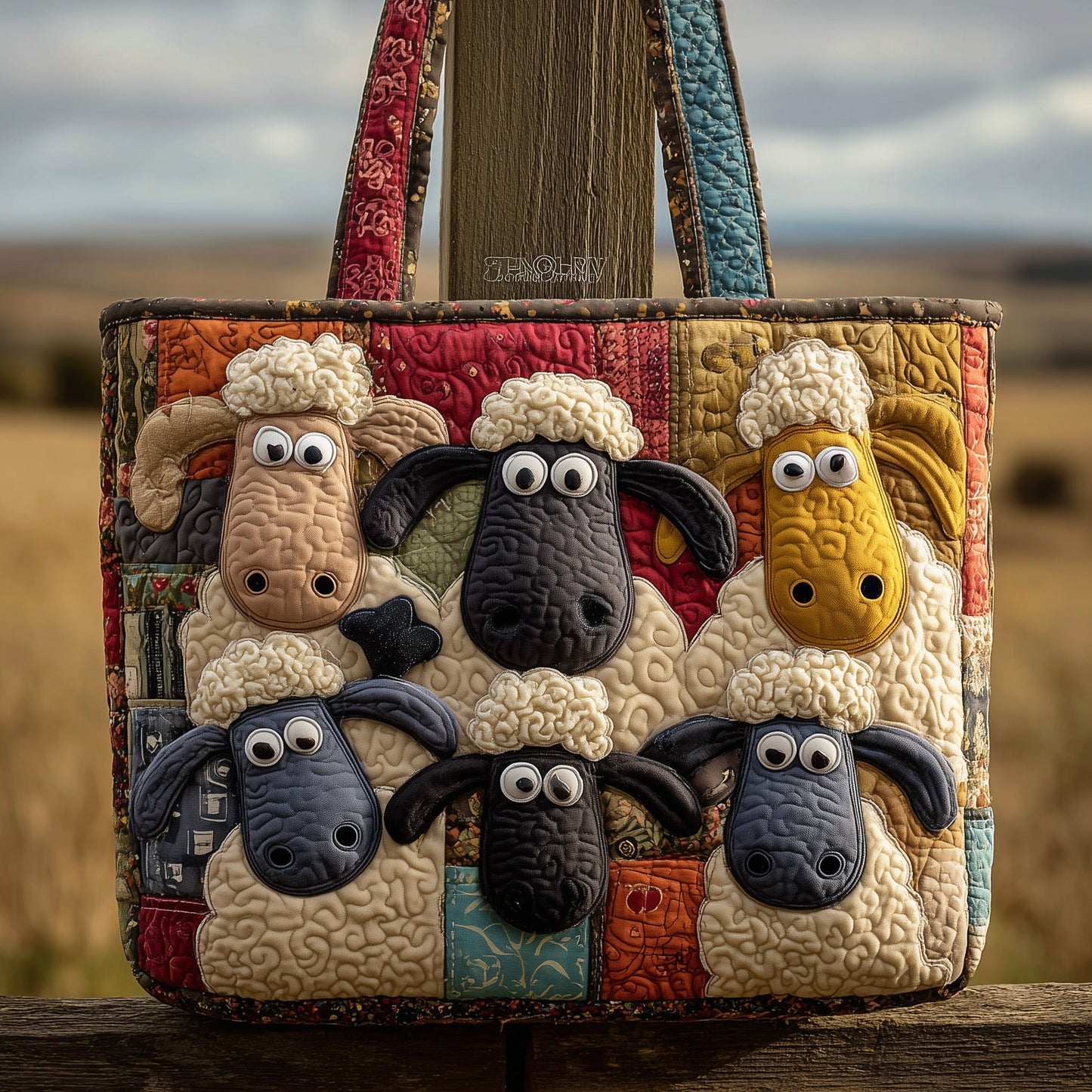 Sheep Farm Animals Tote Bag