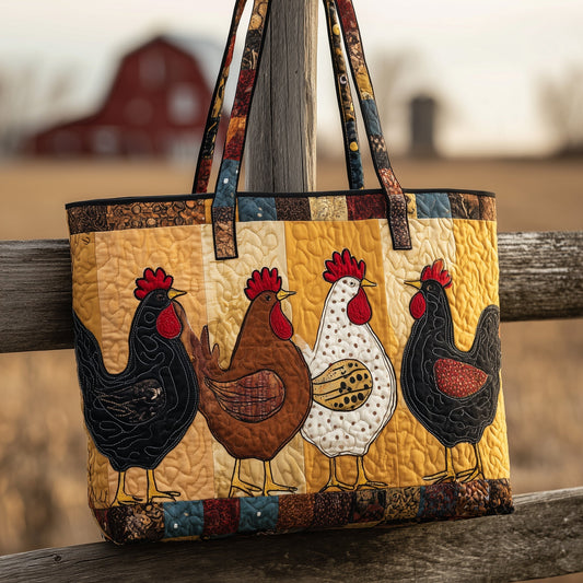 Everyday Whimsical Farm Quilted Tote