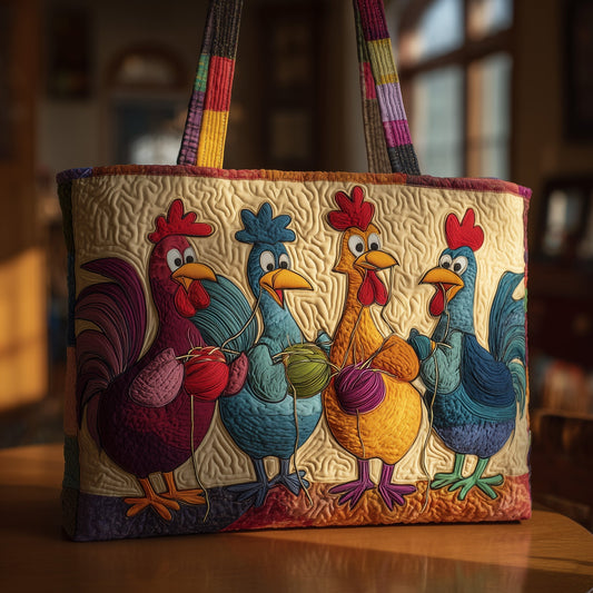 The Knitting Chicken Tote Bag 5281