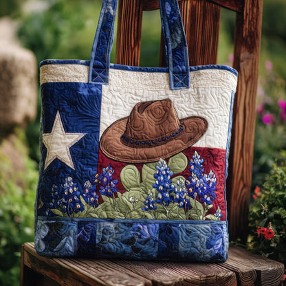 Everyday Bluebonnet Quilted Tote Bag