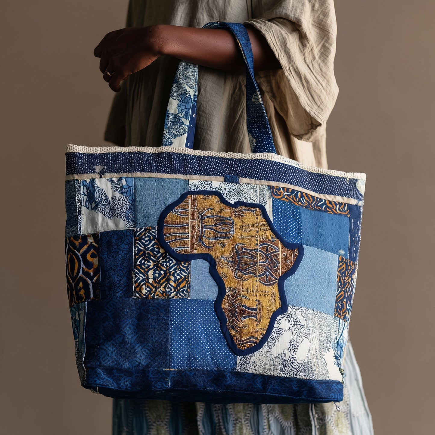 Everyday African Proud Quilted Tote