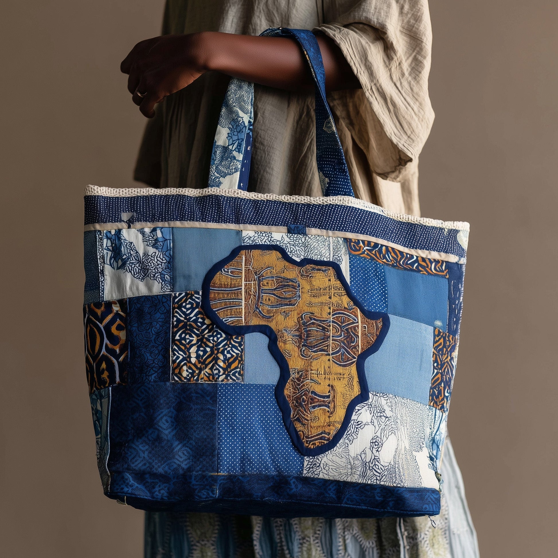 Everyday African Proud Quilted Tote