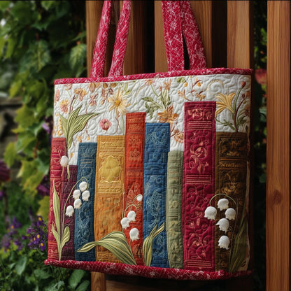 Lily Of Book Quilted Tote