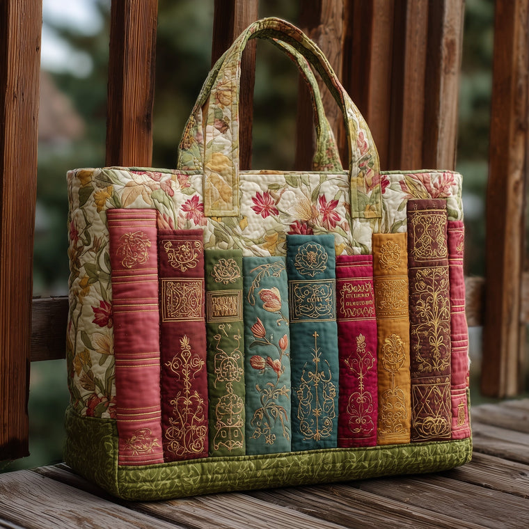 Everyday Bookworm Paradise Quilted Tote