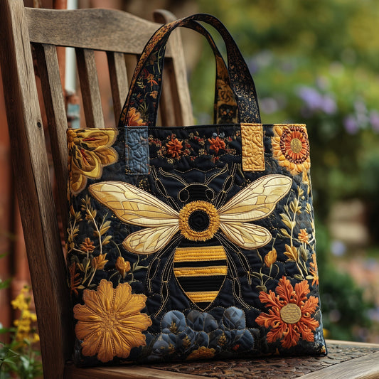 Everyday Bee Flowers Tote Bag