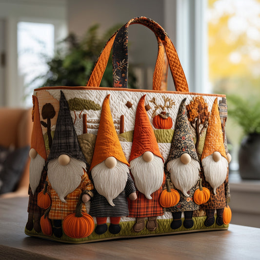 The Gnome Squad Quilted Tote