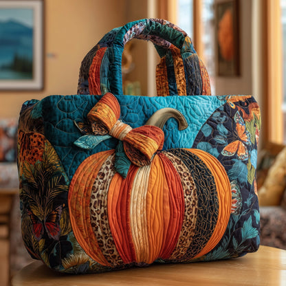 Everyday Patchwork Pumpkin Tote Bag