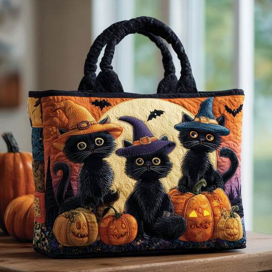 The Witch Kitten Quilted Tote