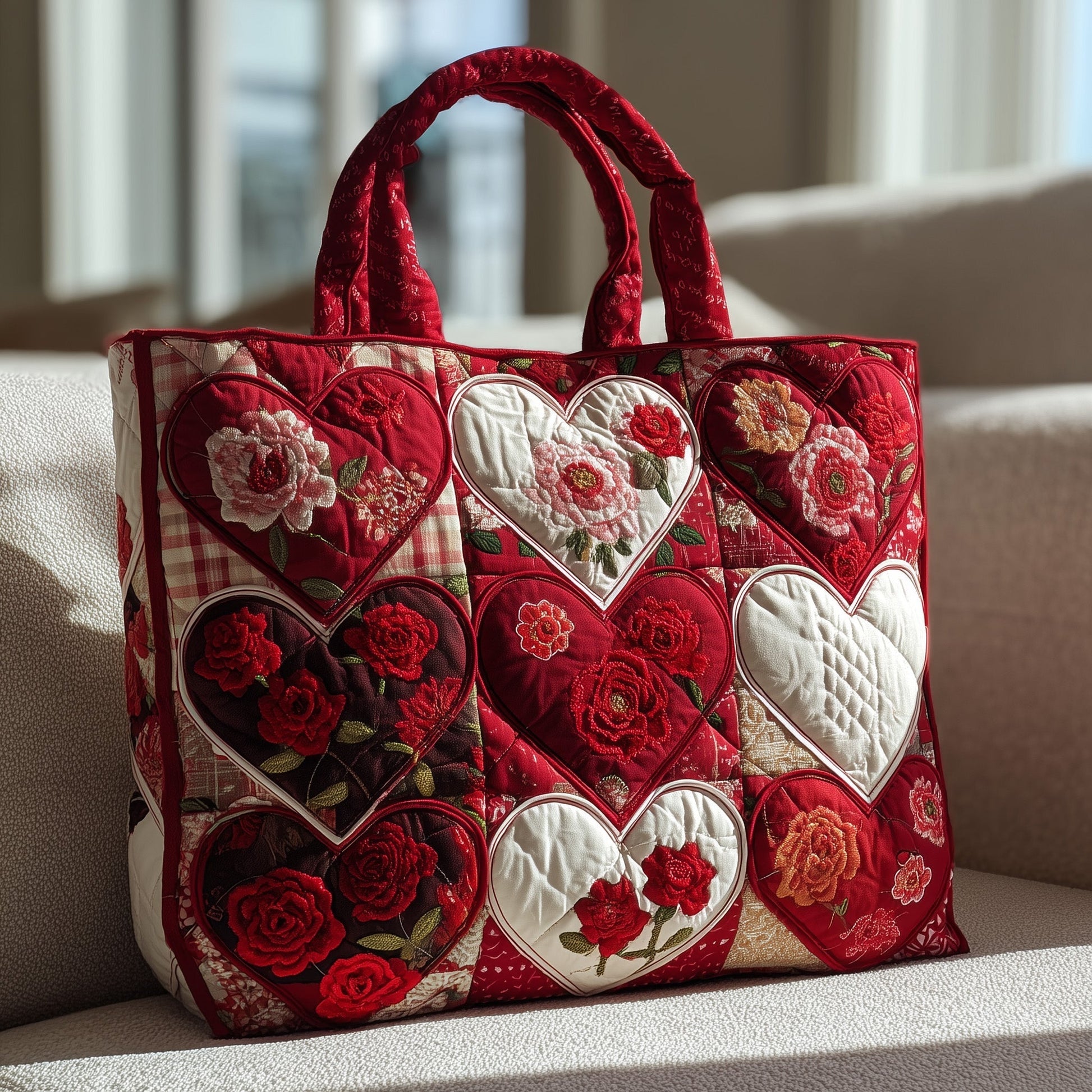 Everyday Hearts Roses Tote Bag