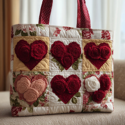 The Heart Charm Quilted Tote