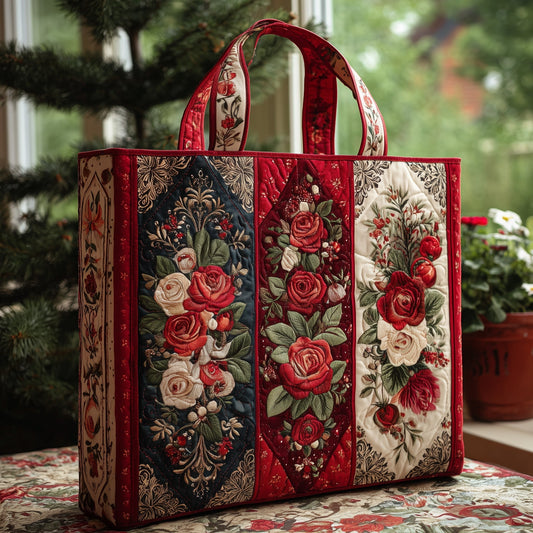 The Royal Rose Quilted Tote