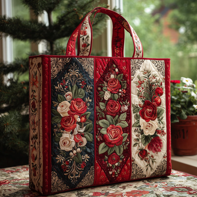 The Royal Rose Quilted Tote