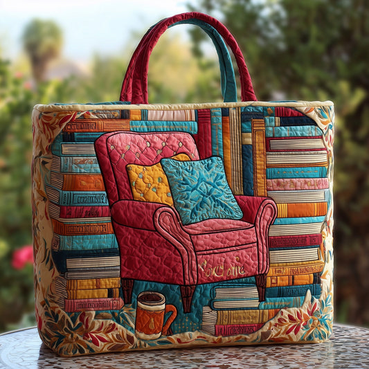 The Cozy Reading Quilted Tote