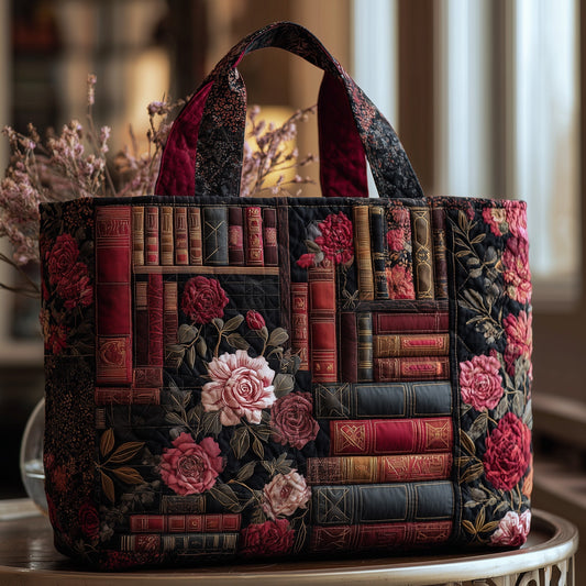 Books Dark Roses Tote Bag
