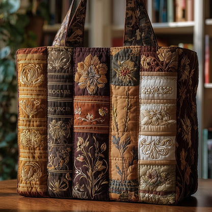 Vintage Books Florals Tote Bag