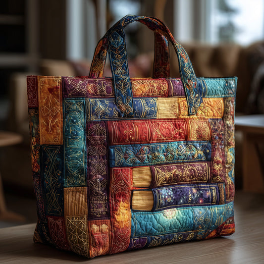 The Magical Spell Books Quilted Tote