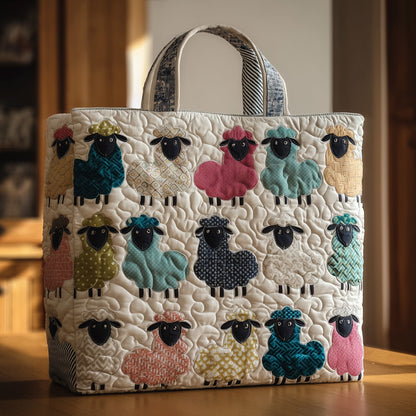Everyday Colorful Sheep Tote Bag